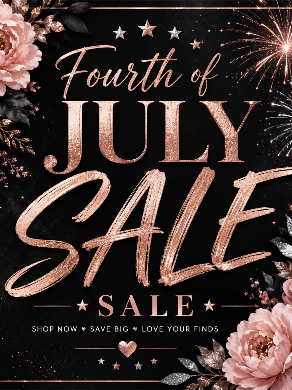 Fourth of July Sale BIG SAVINGS TODAY